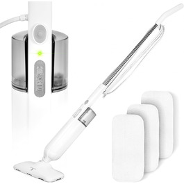 Електричний віник Duronic, бездротовий, 220W, 3 швидкості, акумулятор, 50 хв роботи, HEPA-фільтр, без мішка, білий