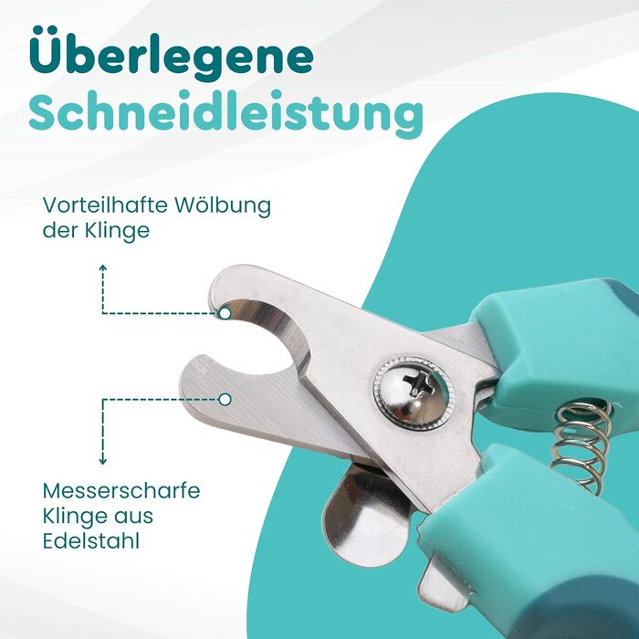 Ножиці для грумінгу собак та котів з високоякісним стопором для захисту від забруднень - включаючи стабільну фіксацію, професійні ножиці з міцної нержавіючої сталі
