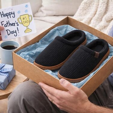 Чоловічі домашні капці-клоги Dearfoams Case Casual, чорні (42/43 EU)