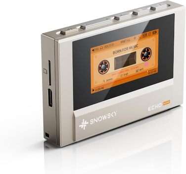 FiiO Echo Mini – Hi-Fi Bluetooth MP3 плеєр (Titanium Gold), 15 год відтворення, 3.5/4.4 мм вихід для навушників