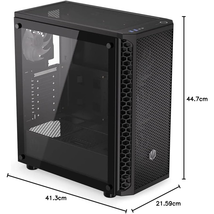 Корпус для ПК Endorfy Signum 300 Solid з Mesh-панеллю, 1 вентилятор PWM, фільтри проти пилу, ATX, EY2A003