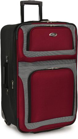 Набір валіз U.S. Traveler New Yorker (4 шт.) - червоний, легкий, розширюваний