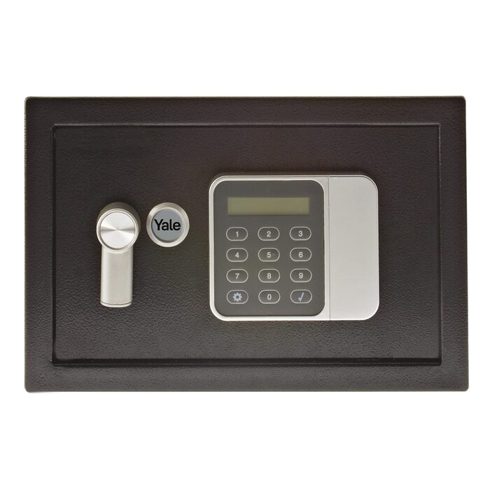 Електронний готельний сейф Yale YLG/200/DB2, 24 л, з LCD-дисплеєм та PIN-кодом, чорний