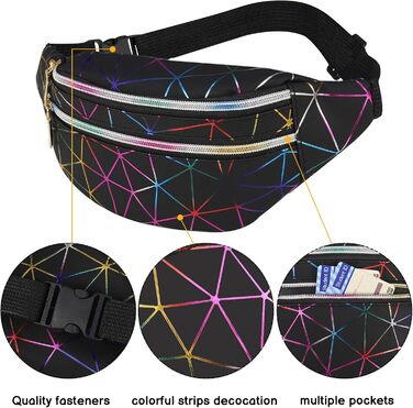 Жіноча/Чоловіча поясна сумка-бананка, водонепроникна, для спорту, подорожей, активного відпочинку