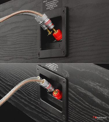 Позолочені бананові роз'єми Nakamichi 24K для акустичних кабелів 12-18 AWG, 4 мм, для підсилювачів, Hi-Fi ресиверів та домашніх кінотеатрів, 4 шт (2 пари)