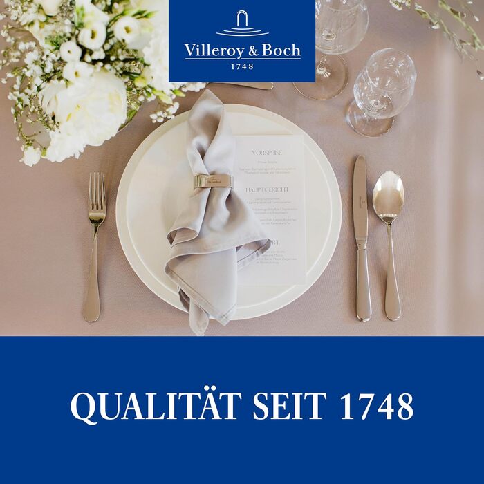 Villeroy & Boch – Oscar Tableware Set, 24 pieces, 6 people, Dishwasher-safe, Stainless Steel, Cutlery Set, Dinner Cutlery, Knife Fork Spoon Set, Cutlery Set, Stainless Steel Cutlery, Stainless Steel