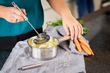 Венчик RÖSLE Schneebesen Silikon з нержавіючої сталі та силікону, 27 см, стійкий до 220°C, для кухні