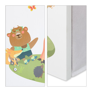 Relaxdays Children's Shelving Unit with Motif and 9 Boxes