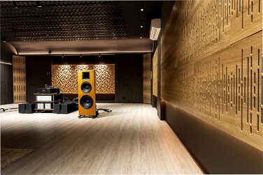 Набір акустичних диффузорів 2D для звукоізоляції та поглинання шуму, 50 x 50 см, колір Sonoma SIRIUS (150мм), 2 шт.