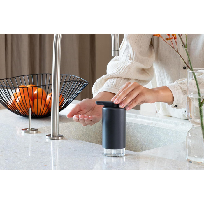 Brabantia Набір дозаторів для мила та миючих засобів, 2 шт., металевий, сірий Infinite Grau, 2 x 200 мл