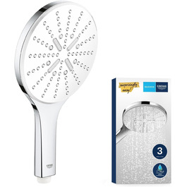 Насадка для душу Grohe Vitalio SmartActive 150, економна вода, 9 л/хв, хром, з трьома режимами, Antikalk, універсальний під'єднання