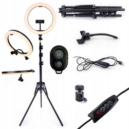 Кільцева LED-лампа 26 см зі штативом для фото та відео