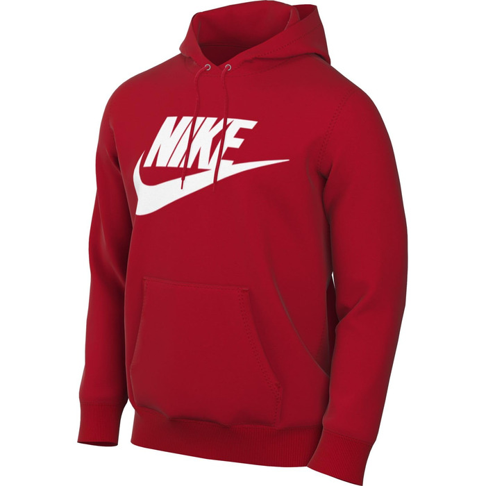 Чоловіче худі Nike Sportswear Club Fleece BV2654 червоного кольору (University Red), розмір XL