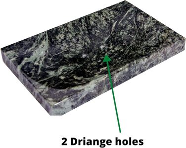 Миска для мила з чорного мармуру – полірована, блискуча, аксесуар для ванної кімнати від CraftsOfEgypt (Зелений/Лісовий)