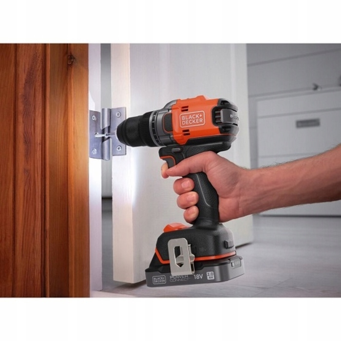 Дриль-шурупокрут Black+Decker 18V, 50 Нм [BLD682D2XK-QW] з 2-ма акумуляторами по 2,0 Аг