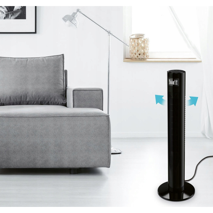 Колонний вентилятор SilverCrest Smart Home, чорний