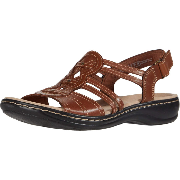 Сандалі Clarks Leisa Janna жіночі шкіряні бежеві (38 EU, вузька ширина)