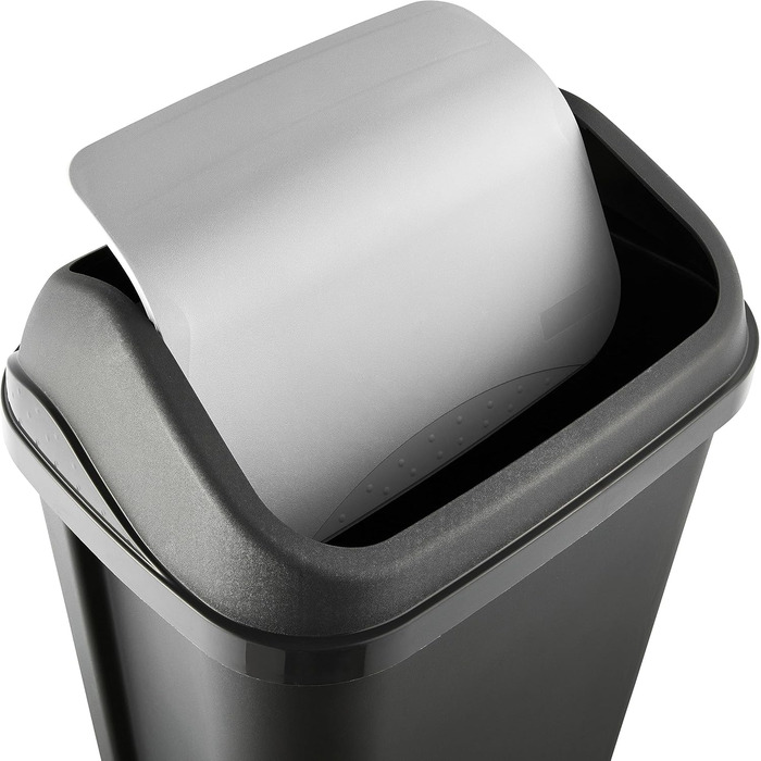 Відро для сміття Keeeper з кришкою-маятником, 50 л, Swantje, сірий графіт