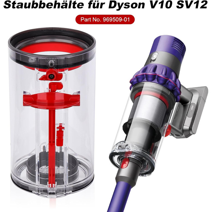 Замінний контейнер для пилу Dyson V10 SV12 Animal/Absolute (969509-01)