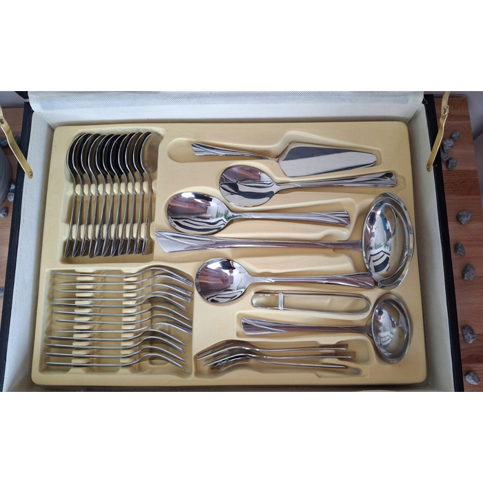 Набір столових приборів Zilner у кейсі, 72 предмети