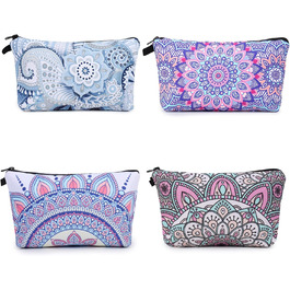 Косметичка для подорожей Czemo 4 шт. з тканини, водонепроникна, з монетницею, для жінок