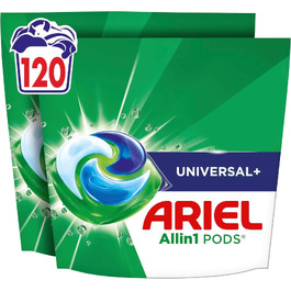 Капсули для прання Ariel Universal+ універсальний засіб для прання, 120 шт (на 82 прання)