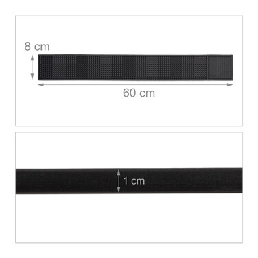 Relaxdays 2-Pack Bar Mats, 60 x 8 cm