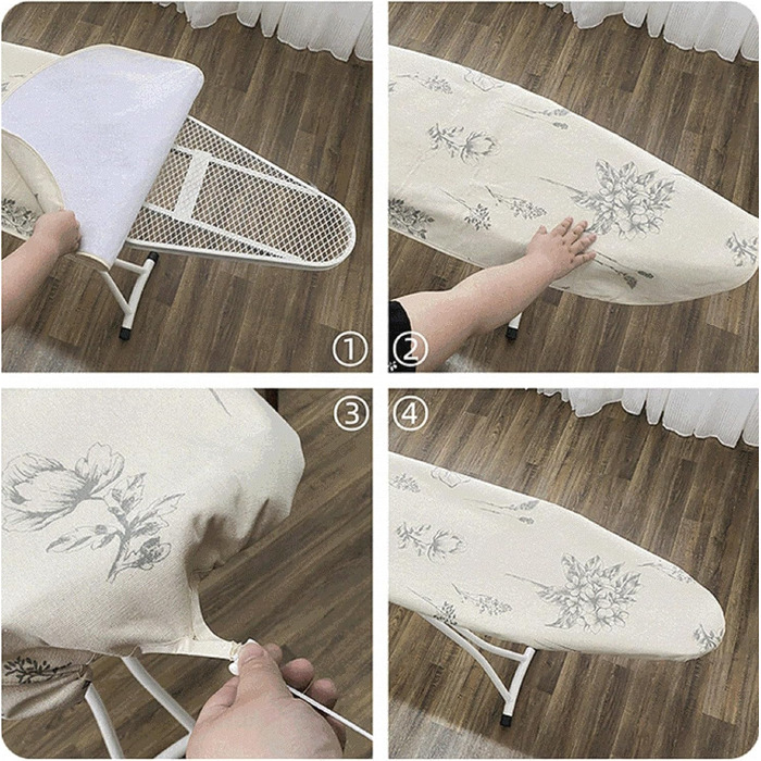 Близняк для прасувальної дошки, бавовна, 140x50 см, з гумкою, для прасувальних станцій та прасок