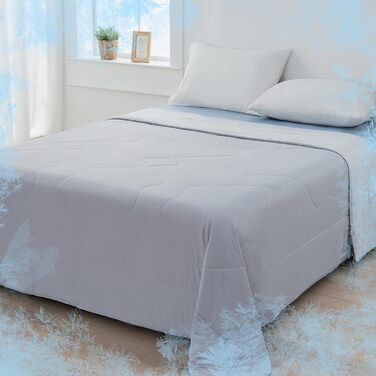Охолоджуюча ковдра EMME Arc-Chill Q-Max 135x210 см, двостороння, літня, сіра