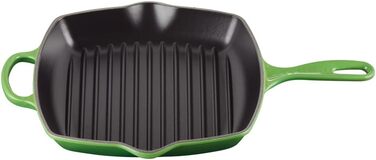 Чавунна квадратна гриль-сковорода Le Creuset Signature 26 см, для всіх типів плит, індукційна, 2,86 кг, колір Bamboo