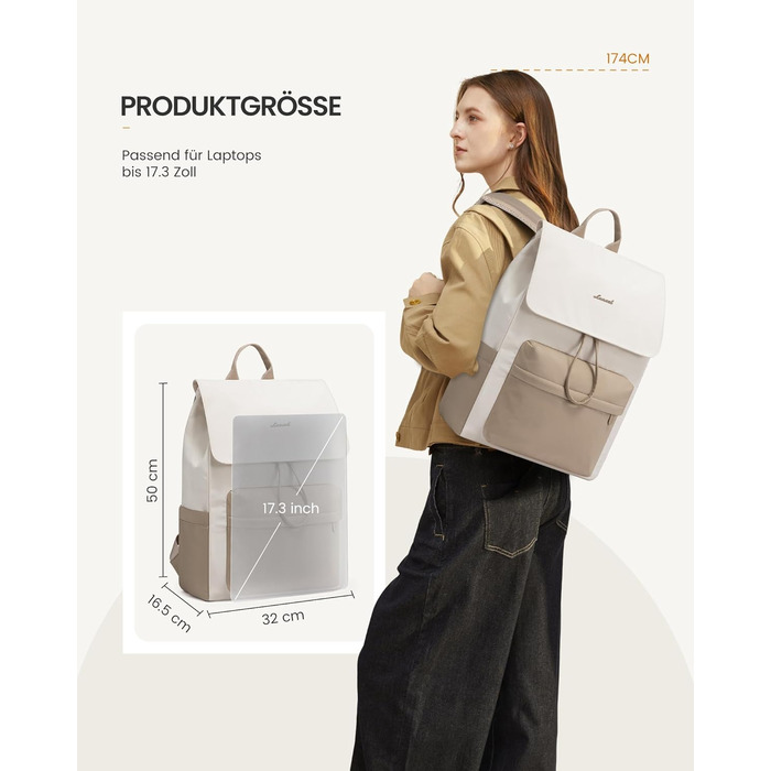 LOVEVOOK Рюкзак для жінок, 17.3