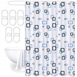 Текстильна штора для ванни Profi ID, 170 x 180 см