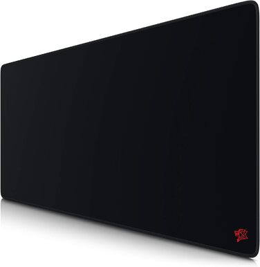 Килимок для миші Titanwolf Schwarz XXL 900x400mm - великий килимок для геймінгу, чорний, покращена точність та швидкість
