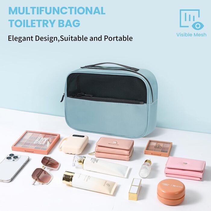 Органайзери для валізи Prezon, набір 10 шт., легкі, для подорожей, блакитно-зелені