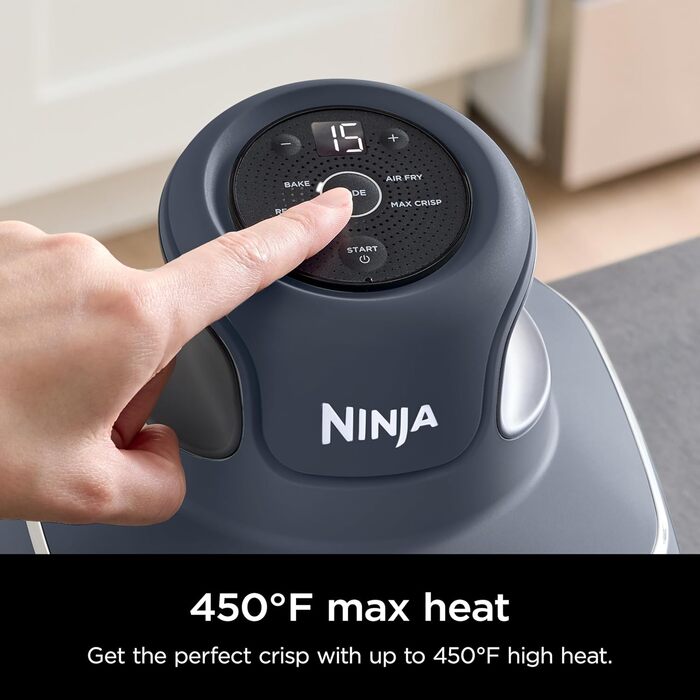 Ninja Crispi – портативна кухонна система з Crispi PowerPod, 6 чашок та 4 скляних чашок TempWare, термостійкі, кришка для зберігання, придатні для мікрохвильової печі, сірий колір
