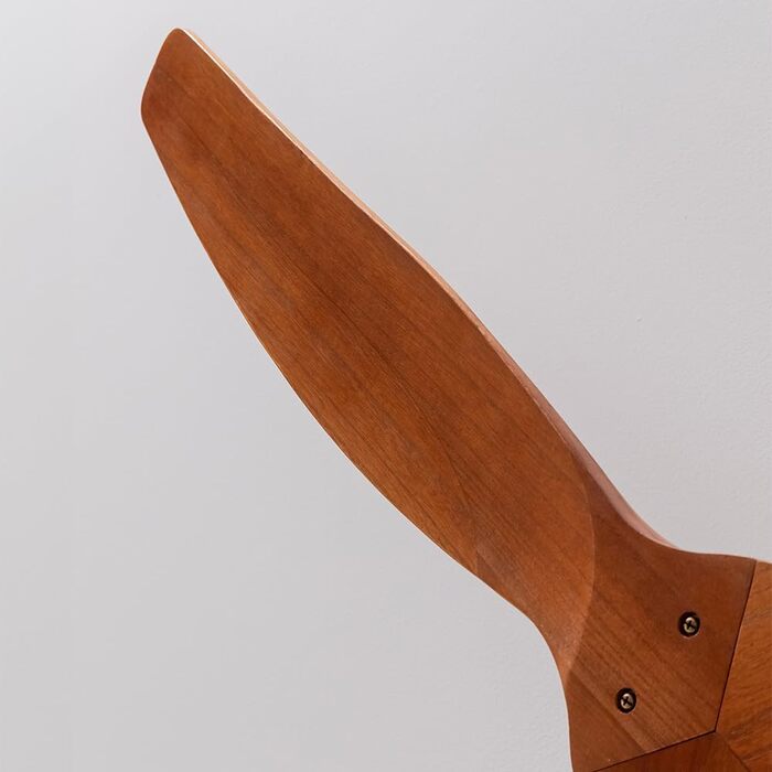 Вентилятор стельовий Cecotec EnergySilence Aero 5500 Aqua IronDarkWood Connected, двигун DC 40W, Wi-Fi, для дому та вулиці, 3 лопаті, 6 режимів, металік та темно-коричневий сталь | темне дерево