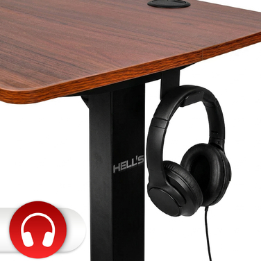 Електричний стіл з регулюванням висоти Hell's Chair Canyon Walnut 140x70