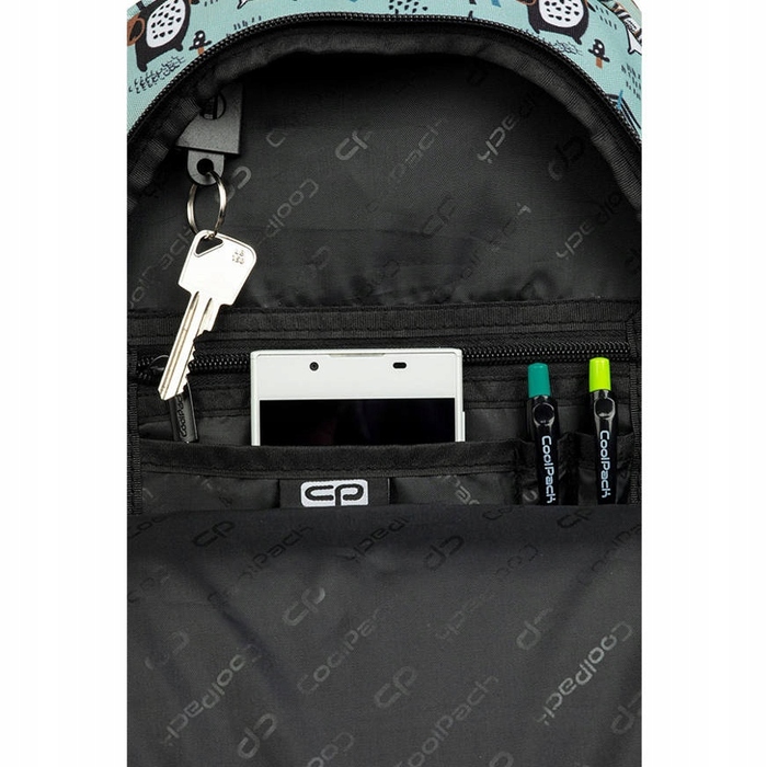 Багатовідсіковий шкільний рюкзак CoolPack, багатоколірний, 18 л
