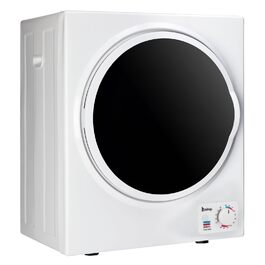 Компактна сушарка для одягу Bonnlo 2.5 кг, витяжний міні-сушар 220V 850W з барабаном із нержавіючої сталі, білий