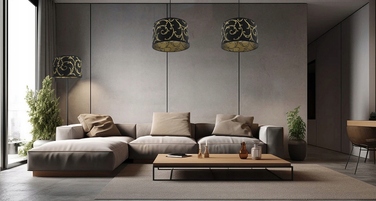 Підлогова лампа Adex E27 60 Вт, чорний та жовтий колір