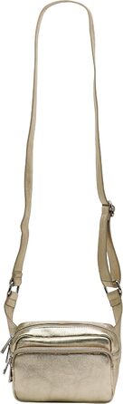 Сумка на пояс з натуральної шкіри для жінок та чоловіків Jisoo G412 (Золота)