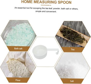 Amosfun 2-Piece Stainless Steel Measuring Spoons, Microwave-Safe, Dishwasher-Safe, Coffee Spoons, Measuring Cups, Newborn Supplies, Measuring Spoons for Household Use, Stainless Steel, 4 Pieces * 2