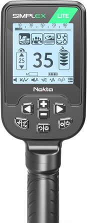 Металошукач Nokta Simplex Lite з DD котушкою 9.5 дюймів (водонепроникний, вібрація), всі режими пошуку