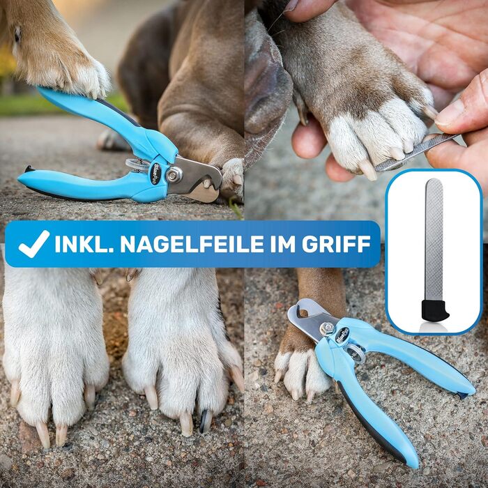 Професійні когтерізки BluePet Profi для собак та котів - регульовані, з напилком, M-XL