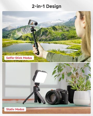 Штатив для смартфона Rollei з автоматичним відстеженням обличчя та вбудованим акумулятором для TikTok Live Streaming (міні-штатив)