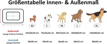 Ортопедичне ліжко для собак Elropet з м'якого корду, корзина для собак (Оливковий, XS/S/M/L/XL)
