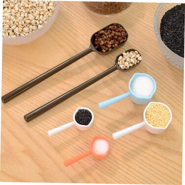 LIFKOME 4-Piece Kitchen Utensil Liquid Mixing Rod Measuring Cup for Liquids Milk Powder Spoon Nested Measuring Cups Vintage Measuring Spoon Stirring Stick Salt Spoon Baby