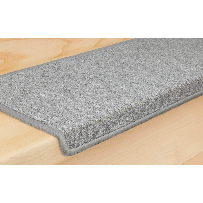Kettelservice-Metzker Stair Treads/Step Mats Ariston 15-Piece Value Set Rectangular Light Grey 15 Pieces Light Grey Rectangular