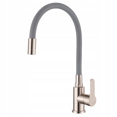 Змішувач для кухні стійка Invena Ksanti Inox сірий