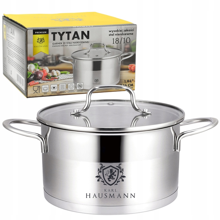 Каструля традиційна Karl Hausmann TYTAN, 1,9 л